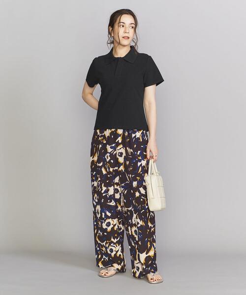 BEAUTY&YOUTH UNITED ARROWS(ビューティーアンドユースユナイテッドアローズ)の「コットン 畦 ポロシャツ -ウォッシャブル-(ポロシャツ・レディース・ブラック/その他1/その他2・FREE)」の5枚目の写真