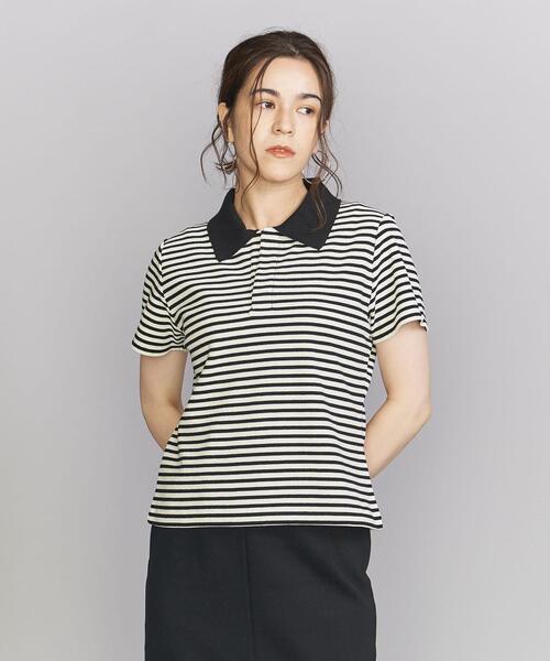 BEAUTY&YOUTH UNITED ARROWS(ビューティーアンドユースユナイテッドアローズ)の「コットン 畦 ポロシャツ -ウォッシャブル-(ポロシャツ・レディース・ブラック/その他1/その他2・FREE)」の10枚目の写真