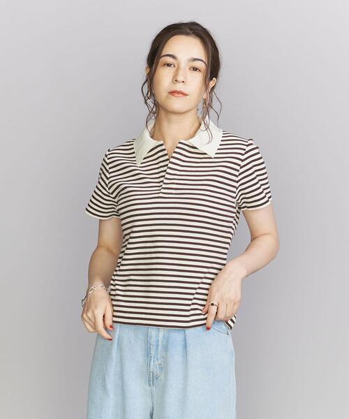 BEAUTY&YOUTH UNITED ARROWS(ビューティーアンドユースユナイテッドアローズ)の「コットン 畦 ポロシャツ -ウォッシャブル-(ポロシャツ・レディース・ブラック/その他1/その他2・FREE)」の12枚目の写真