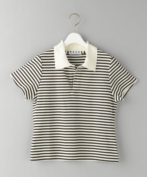 BEAUTY&YOUTH UNITED ARROWS(ビューティーアンドユースユナイテッドアローズ)の「コットン 畦 ポロシャツ -ウォッシャブル-(ポロシャツ・レディース・ブラック/その他1/その他2・FREE)」の14枚目の写真