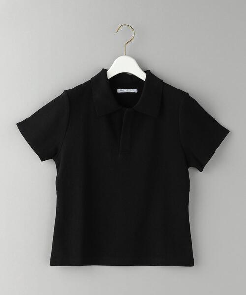 BEAUTY&YOUTH UNITED ARROWS(ビューティーアンドユースユナイテッドアローズ)の「コットン 畦 ポロシャツ -ウォッシャブル-(ポロシャツ・レディース・ブラック/その他1/その他2・FREE)」の20枚目の写真
