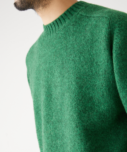 417 EDIFICE（フォーワンセブンエディフィス）の「【Shaggy dog/シャギードッグ】ブリティッシュライク ウールニット（ニット/セーター・メンズ・ホワイト/ブラウン/ネイビー/グレー/グリーン/ブルー/オレンジ・MEDIUM/LARGE）」の5枚目の写真