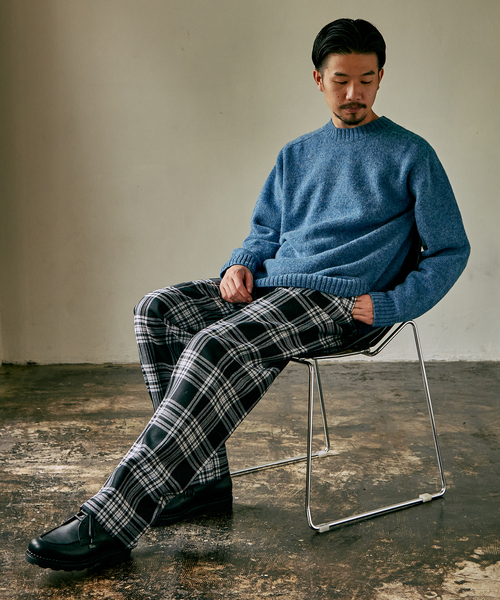 417 EDIFICE（フォーワンセブンエディフィス）の「【Shaggy dog/シャギードッグ】ブリティッシュライク ウールニット（ニット/セーター・メンズ・ホワイト/ブラウン/ネイビー/グレー/グリーン/ブルー/オレンジ・MEDIUM/LARGE）」の8枚目の写真