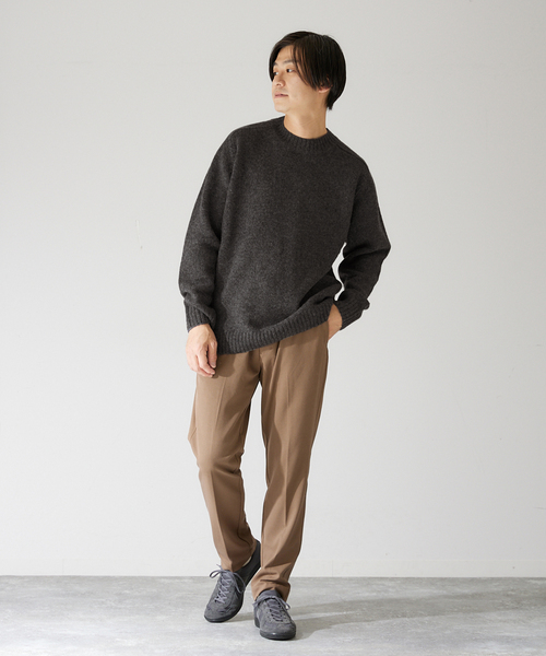 417 EDIFICE（フォーワンセブンエディフィス）の「【Shaggy dog/シャギードッグ】ブリティッシュライク ウールニット（ニット/セーター・メンズ・ホワイト/ブラウン/ネイビー/グレー/グリーン/ブルー/オレンジ・MEDIUM/LARGE）」の11枚目の写真