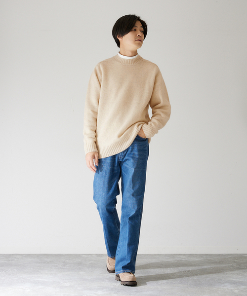 417 EDIFICE（フォーワンセブンエディフィス）の「【Shaggy dog/シャギードッグ】ブリティッシュライク ウールニット（ニット/セーター・メンズ・ホワイト/ブラウン/ネイビー/グレー/グリーン/ブルー/オレンジ・MEDIUM/LARGE）」の15枚目の写真