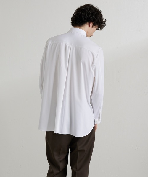 Lui's(ルイス)の「バンブーレーヨンサテンブザムシャツ(シャツ/ブラウス・メンズ・ホワイト/ブラック・SMALL/MEDIUM)」の7枚目の写真