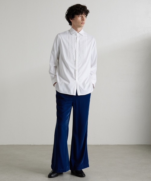 Lui's(ルイス)の「バンブーレーヨンサテンブザムシャツ(シャツ/ブラウス・メンズ・ホワイト/ブラック・SMALL/MEDIUM)」の6枚目の写真