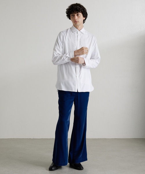 Lui's(ルイス)の「バンブーレーヨンサテンブザムシャツ(シャツ/ブラウス・メンズ・ホワイト/ブラック・SMALL/MEDIUM)」の17枚目の写真