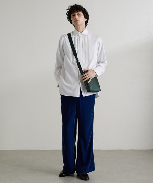 Lui's(ルイス)の「バンブーレーヨンサテンブザムシャツ(シャツ/ブラウス・メンズ・ホワイト/ブラック・SMALL/MEDIUM)」の14枚目の写真