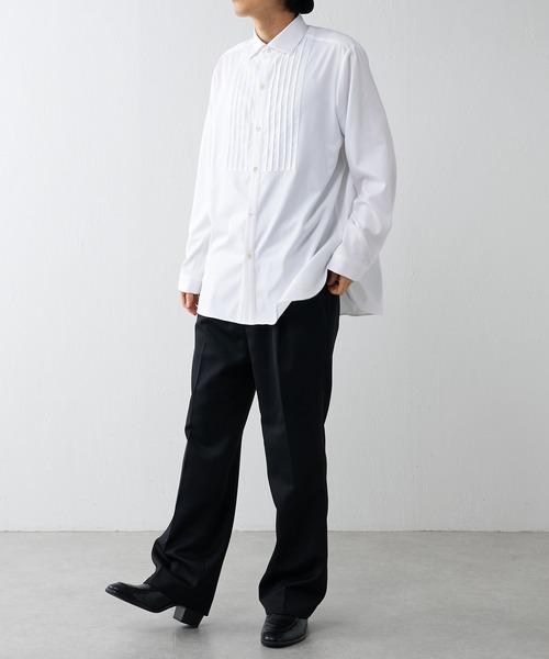 Lui's(ルイス)の「バンブーレーヨンサテンブザムシャツ(シャツ/ブラウス・メンズ・ホワイト/ブラック・SMALL/MEDIUM)」の4枚目の写真