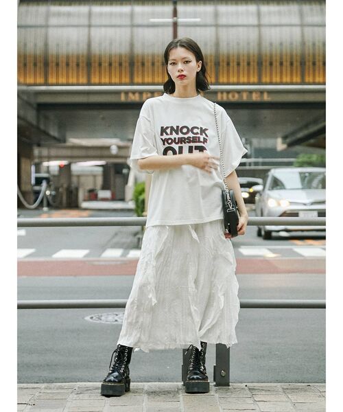 jouetie（ジュエティ）の「レイヤードセットアップ（ワンピース・レディース・ブラック/オフホワイト/ブルー・MEDIUM）」の2枚目の写真