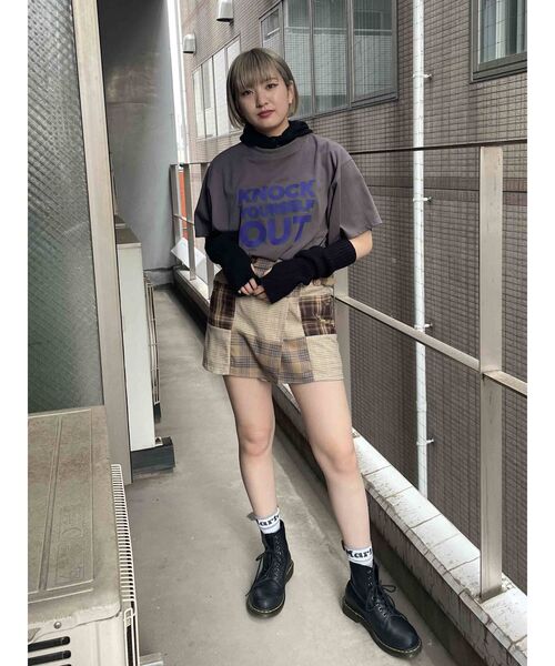 jouetie（ジュエティ）の「レイヤードセットアップ（ワンピース・レディース・ブラック/オフホワイト/ブルー・MEDIUM）」の6枚目の写真