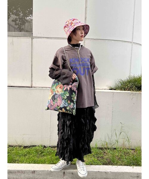 jouetie（ジュエティ）の「レイヤードセットアップ（ワンピース・レディース・ブラック/オフホワイト/ブルー・MEDIUM）」の8枚目の写真