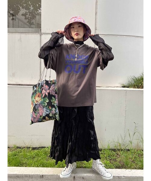 jouetie（ジュエティ）の「レイヤードセットアップ（ワンピース・レディース・ブラック/オフホワイト/ブルー・MEDIUM）」の9枚目の写真