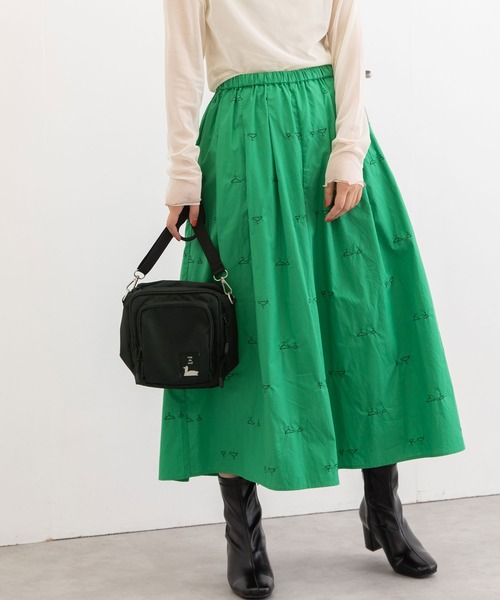 POU DOU DOU（プードゥドゥ）の「hanger刺繍ローンタックキュロット（その他パンツ・レディース・ブラック/グリーン/グレー系その他・3）」の20枚目の写真