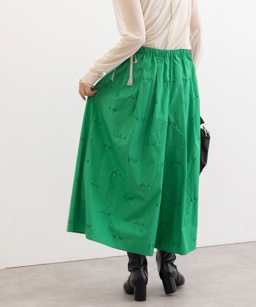 POU DOU DOU（プードゥドゥ）の「hanger刺繍ローンタックキュロット（その他パンツ・レディース・ブラック/グリーン/グレー系その他・3）」の21枚目の写真