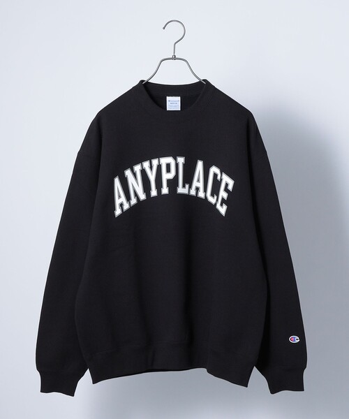 Champion（チャンピオン）の「【SHIPS any別注】Champion: ANYロゴ カレッジプリント クルーネック スウェット◇（スウェット・メンズ・ヘザーグレー/グリーン/ネイビー/ブラック/グレー・MEDIUM/LARGE）」の6枚目の写真