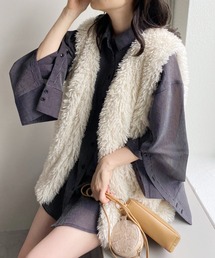 one after another NICE CLAUP | ワイドスリーブマルチWAYシアーシャツ(シャツ/ブラウス)