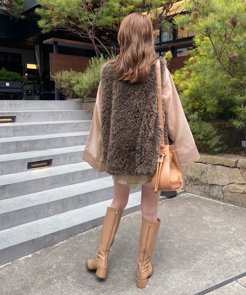 one after another NICE CLAUP（ワンアフターアナザーナイスクラップ）の「アームカバーやレイヤードスタイルも合わせやすい。マルチWAYロングシアーシャツ（シャツ/ブラウス・レディース・グレイッシュベージュ/モカ/アイボリー/ピンクベージュ/ストライプ・FREE）」の7枚目の写真