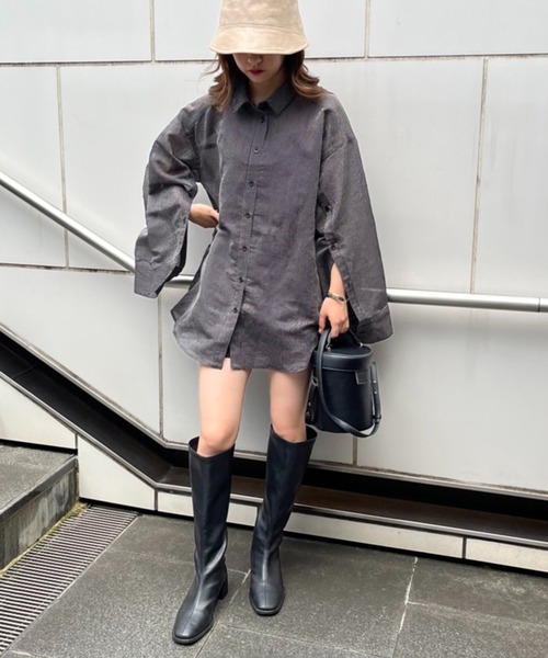 セール】アームカバーやレイヤードスタイルも合わせやすい。マルチWAY