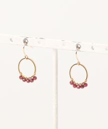 【airy】ミニフープピアス・14kgf【誕生石】