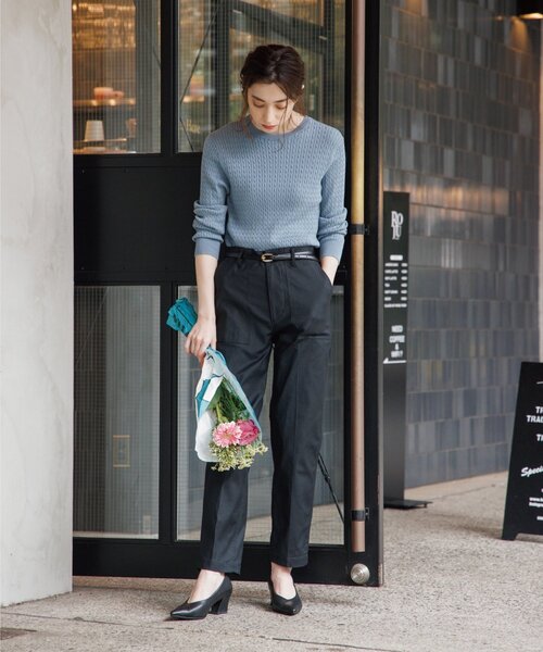 OPAQUE.CLIP（オペークドットクリップ）の「◆オーガニックコットン ベイカーパンツ【WEB限定サイズ】（その他パンツ・レディース・ブラック/カーキ/サンドベージュ・40/38/42/36/34）」の18枚目の写真