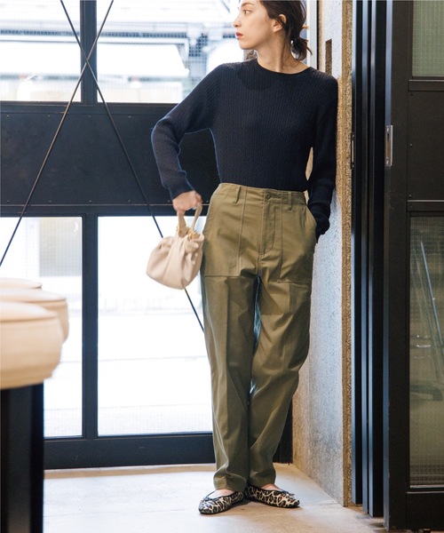 OPAQUE.CLIP（オペークドットクリップ）の「◆オーガニックコットン ベイカーパンツ【WEB限定サイズ】（その他パンツ・レディース・ブラック/カーキ/サンドベージュ・40/38/42/36/34）」の16枚目の写真