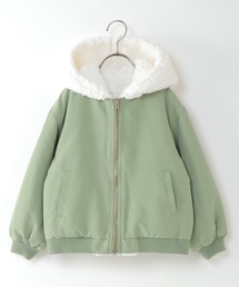 ikka（イッカ）の「【キッズ】リバーシブルフードボアブルゾン（120~160cm）（ブルゾン・キッズ）」