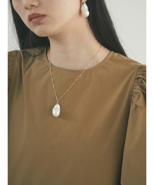 armonia（アルモニーア）の「armonia.ギャザースリーブワンピース（ワンピース・レディース・ベージュ/カーキ/ブラック・FREE）」の12枚目の写真