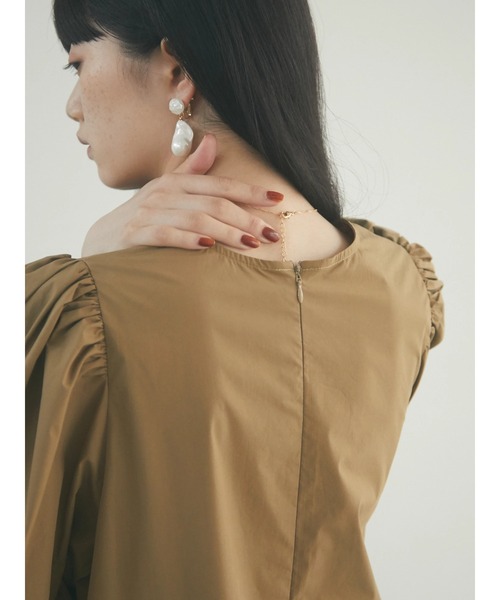 armonia（アルモニーア）の「armonia.ギャザースリーブワンピース（ワンピース・レディース・ベージュ/カーキ/ブラック・FREE）」の14枚目の写真