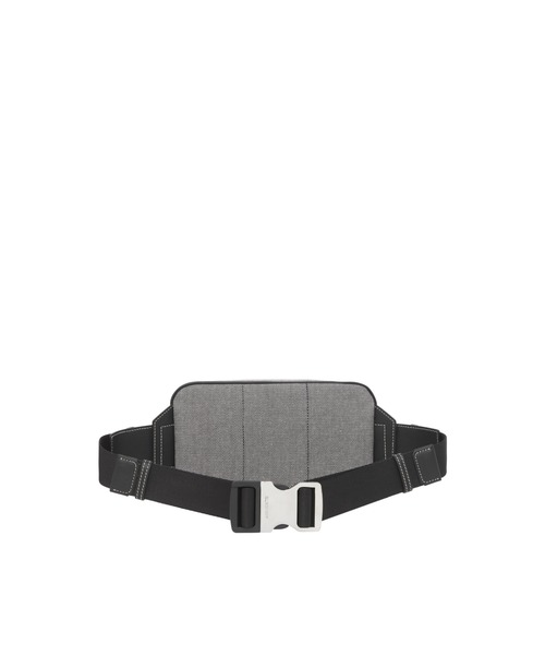 BURBERRY(バーバリー)の「ホースフェリープリント コットンキャンバス バムバッグ(ボディバッグ/ウエストポーチ・メンズ・ブラック×グレー・ONE SIZE)」の7枚目の写真