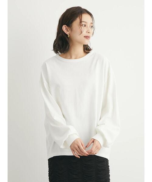 Green　Parks（グリーンパークス）の「袖ボリュームカットプルオーバー（Tシャツ/カットソー・レディース・ホワイト/グリーン/その他7・FREE）」の10枚目の写真