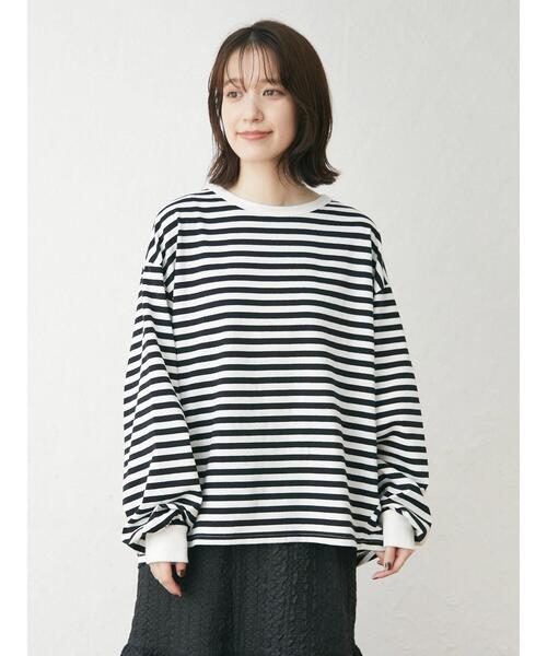 Green　Parks（グリーンパークス）の「袖ボリュームカットプルオーバー（Tシャツ/カットソー・レディース・ホワイト/グリーン/その他7・FREE）」の22枚目の写真