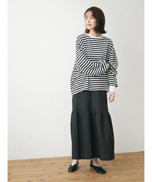 Green　Parks（グリーンパークス）の「袖ボリュームカットプルオーバー（Tシャツ/カットソー・レディース・ホワイト/グリーン/その他7・FREE）」の13枚目の写真