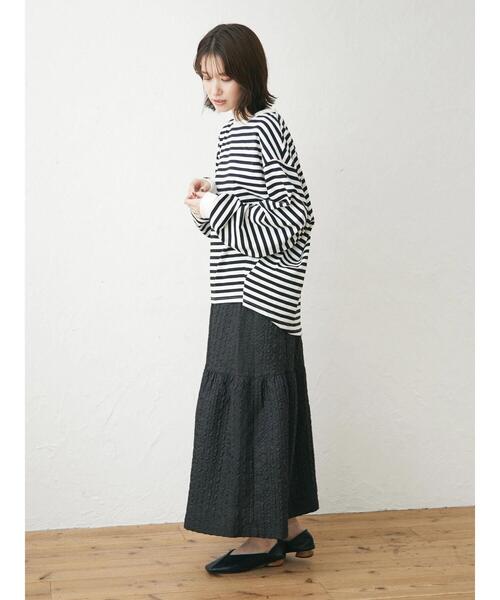 Green　Parks（グリーンパークス）の「袖ボリュームカットプルオーバー（Tシャツ/カットソー・レディース・ホワイト/グリーン/その他7・FREE）」の4枚目の写真