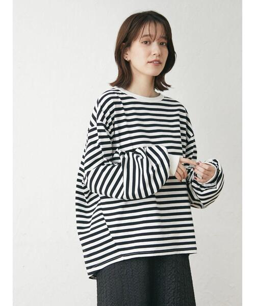 Green　Parks（グリーンパークス）の「袖ボリュームカットプルオーバー（Tシャツ/カットソー・レディース・ホワイト/グリーン/その他7・FREE）」の19枚目の写真