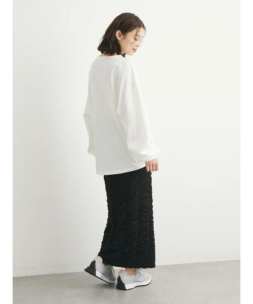 Green　Parks（グリーンパークス）の「袖ボリュームカットプルオーバー（Tシャツ/カットソー・レディース・ホワイト/グリーン/その他7・FREE）」の14枚目の写真