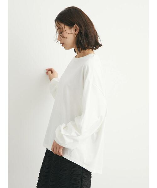 Green　Parks（グリーンパークス）の「袖ボリュームカットプルオーバー（Tシャツ/カットソー・レディース・ホワイト/グリーン/その他7・FREE）」の5枚目の写真