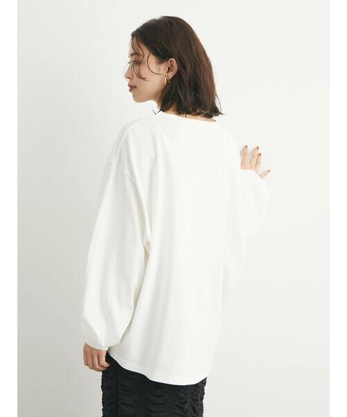 Green　Parks（グリーンパークス）の「袖ボリュームカットプルオーバー（Tシャツ/カットソー・レディース・ホワイト/グリーン/その他7・FREE）」の17枚目の写真