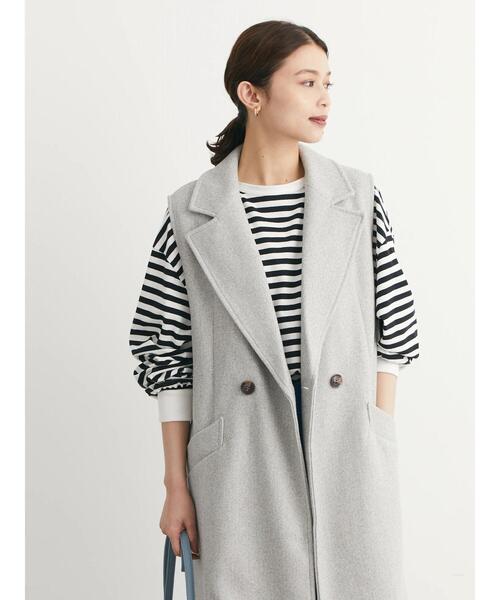 Green　Parks（グリーンパークス）の「袖ボリュームカットプルオーバー（Tシャツ/カットソー・レディース・ホワイト/グリーン/その他7・FREE）」の9枚目の写真