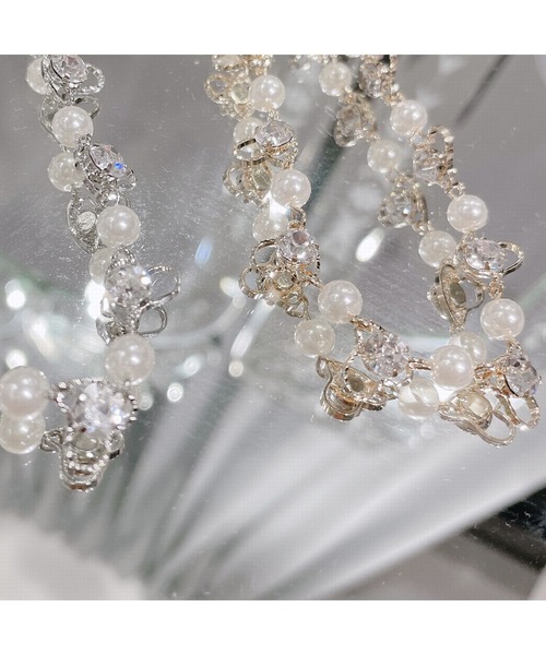 lilLilly(リルリリー)の「2wayストーンハートチョーカー(チョーカー・レディース・シルバー/ゴールド・FREE)」の3枚目の写真