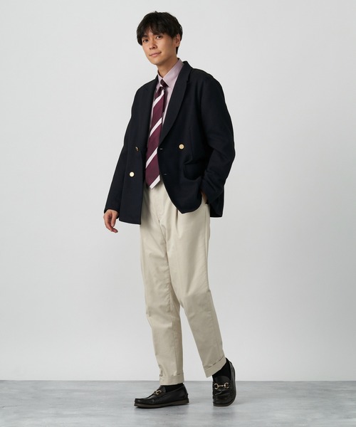 TOKYO SHIRTS（トウキョウシャツ）の「形態安定ノーアイロン スナップダウン 長袖ビジネスワイシャツ（ビジネスシャツ・メンズ・スモークピンク・首回り37cm-裄丈80cm/首回り39cm-裄丈80cm/首回り39cm-裄丈84cm/首回り41cm-裄丈82cm/首回り41cm-裄丈86cm/首回り42cm-裄丈82cm/首回り42cm-裄丈86cm/首回り43cm-裄丈82cm/首回り37cm-裄丈84cm/首回り43cm-裄丈86cm）」の5枚目の写真