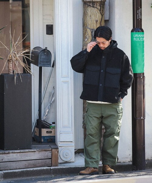 BEAMS(ビームス)の「BEAMS / M65 フリース ジャケット(ブルゾン・メンズ・ブラック/オリーブ・S/M/L/XL)」の3枚目の写真