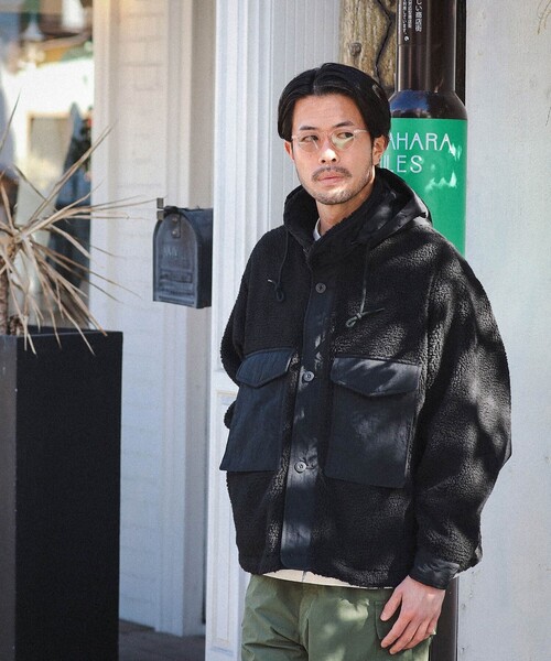 BEAMS(ビームス)の「BEAMS / M65 フリース ジャケット(ブルゾン・メンズ・ブラック/オリーブ・S/M/L/XL)」の4枚目の写真