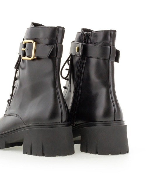 RANDA(ランダ)の「2WAY レースアップトラックソールブーツ(ブーツ・レディース・ブラック/ダークブラウン・LL/M/L/S)」の9枚目の写真