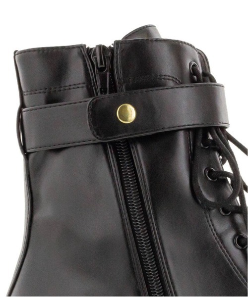 RANDA(ランダ)の「2WAY レースアップトラックソールブーツ(ブーツ・レディース・ブラック/ダークブラウン・LL/M/L/S)」の13枚目の写真