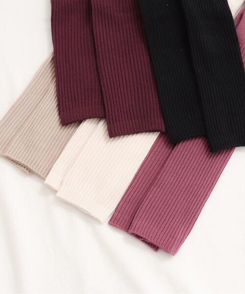 apres les cours（アプレレクール）の「ベーシックリブレギンス（レギンス/スパッツ・キッズ・ブラック/ベージュ/キナリ/ブラウン/ピンク・80/90/100/110/120/140）」の11枚目の写真