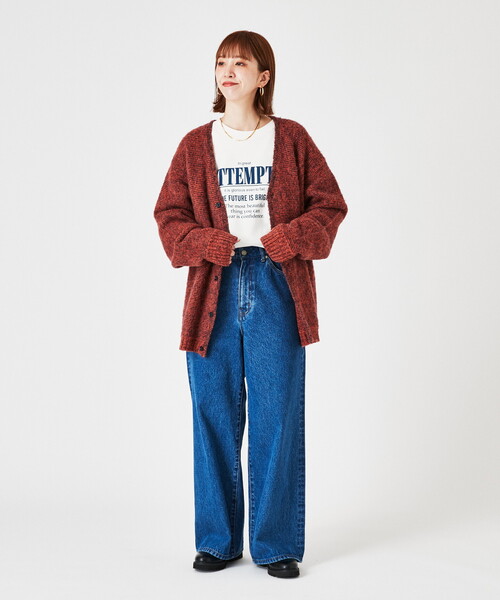 INHERIT(インヘリット)の「オーバーサイズ メランジニットカーディガン(カーディガン/ボレロ・メンズ・ブルー系その他/シャーベット・MEDIUM/LARGE)」の18枚目の写真