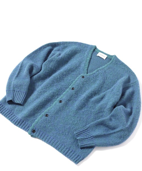 INHERIT(インヘリット)の「オーバーサイズ メランジニットカーディガン(カーディガン/ボレロ・メンズ・ブルー系その他/シャーベット・MEDIUM/LARGE)」の4枚目の写真