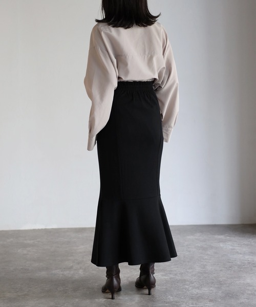 Bonjour Sagan(ボンジュールサガン)の「ストレッチマーメイドスカート(スカート・レディース・ブラック/グリーン/モカ・FREE)」の22枚目の写真